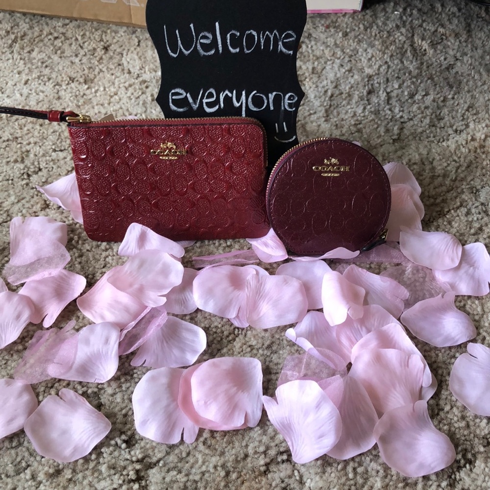 Coach wristlet and coin purse